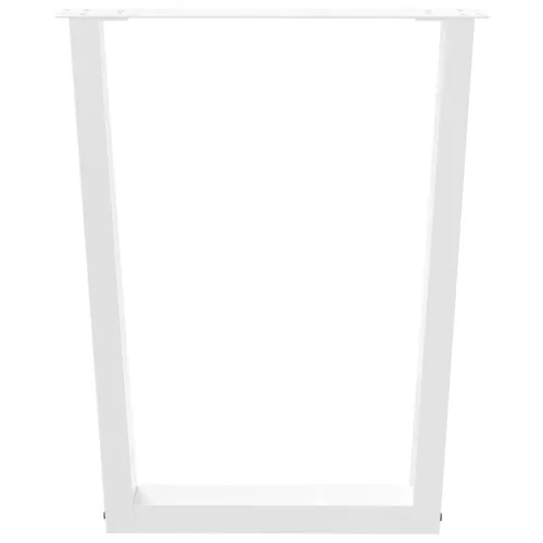 3 db fehér, V-alakú étkezőasztal láb 70 x (72-73,3) cm acél étkezőasztal láb