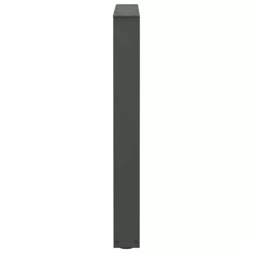  3 db antracitszürke, V-alakú acél étkezőasztalláb 70 x (72-73,3) cm