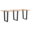  3 db antracitszürke, V-alakú acél étkezőasztalláb 70 x (72-73,3) cm
