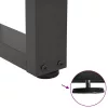  3 db antracitszürke, V-alakú acél étkezőasztalláb 90 x (72-73,3) cm