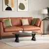  2 db fekete acél dohányzóasztal láb 30 x (30-31,3) cm