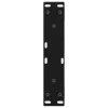  2 db fekete acél dohányzóasztal láb 30 x (30-31,3) cm