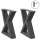  2 db antracitszürke acél dohányzóasztal láb 30x(30-31,3) cm
