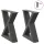  2 db antracitszürke acél dohányzóasztal láb 40 x (30-31,3) cm