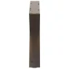  2 db natúr acél dohányzóasztal láb 50 x (30-31,3) cm acél