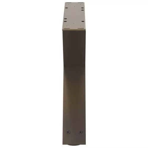  2 db natúr acél dohányzóasztal láb 50 x (30-31,3) cm acél