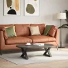 2 db antracitszürke acél dohányzóasztal láb 60 x (30-31,3) cm