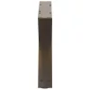 2 db natúr acél dohányzóasztal láb 60 x (30-31,3) cm acél