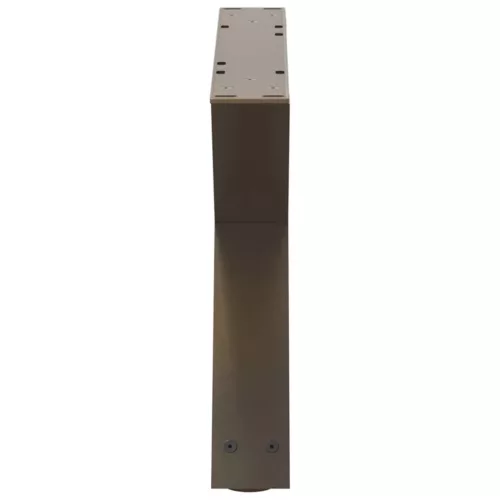  2 db natúr acél dohányzóasztal láb 60 x (30-31,3) cm acél