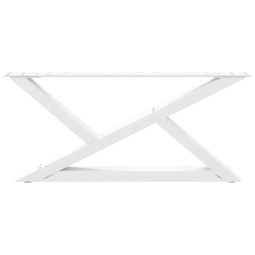  2 db fehér dohányzóasztal láb 70 x (30-31,3) cm acél dohányzóasztal láb