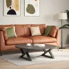  2 db antracitszürke acél dohányzóasztal láb 70 x (30-31,3) cm