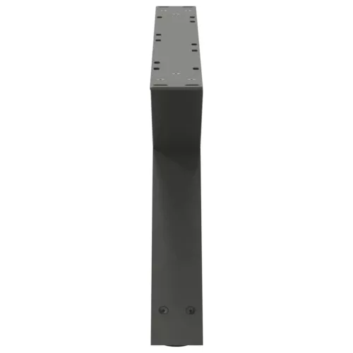  2 db antracitszürke acél dohányzóasztal láb 70 x (30-31,3) cm