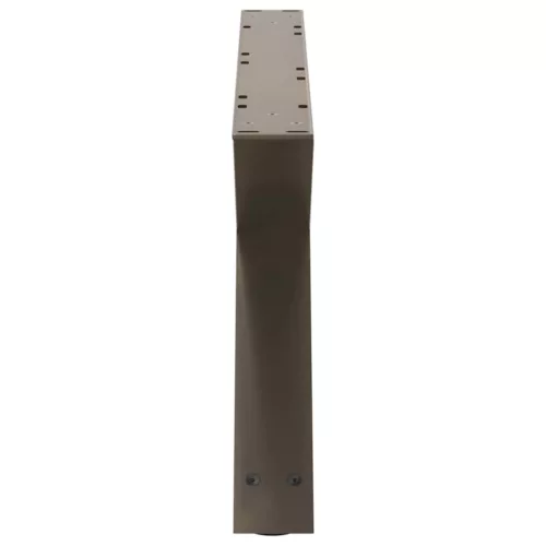  2 db natúr acél dohányzóasztal láb 70 x (30-31,3) cm acél
