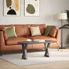  2 db antracitszürke acél dohányzóasztal láb 28 x (42-43,3) cm