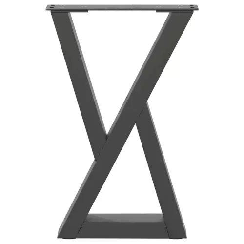  2 db antracitszürke acél dohányzóasztal láb 28 x (42-43,3) cm