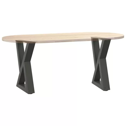  2 db antracitszürke acél dohányzóasztal láb 28 x (42-43,3) cm