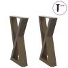  2 db natúr acél dohányzóasztal láb 28 x (42-43,3) cm acél