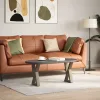  2 db natúr acél dohányzóasztal láb 28 x (42-43,3) cm acél