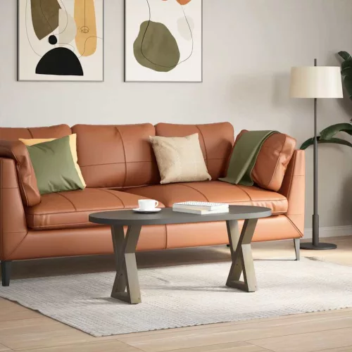  2 db natúr acél dohányzóasztal láb 28 x (42-43,3) cm acél
