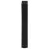  2 db fekete acél dohányzóasztal láb 38 x (42-43,3) cm