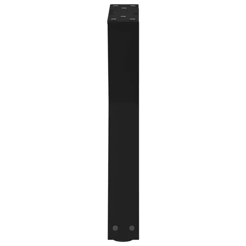  2 db fekete acél dohányzóasztal láb 38 x (42-43,3) cm