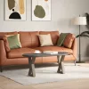  2 db natúr acél dohányzóasztal láb 38x(42-43,3) cm acél