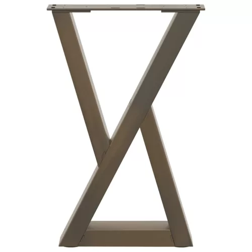  2 db natúr acél dohányzóasztal láb 38x(42-43,3) cm acél