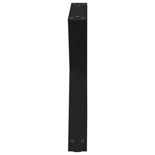  2 db fekete acél dohányzóasztal láb 60 x (42-43,3) cm