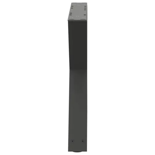  2 db antracitszürke acél dohányzóasztal láb 60 x (42-43,3) cm