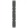  2 db antracitszürke acél dohányzóasztal láb 60 x (42-43,3) cm