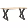  2 db antracitszürke acél dohányzóasztal láb 60 x (42-43,3) cm
