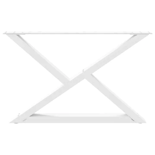  2 db fehér dohányzóasztal láb 70 x (42-43,3) cm acél dohányzóasztal láb
