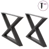  2 db antracitszürke acél dohányzóasztal láb 70 x (42-43,3) cm