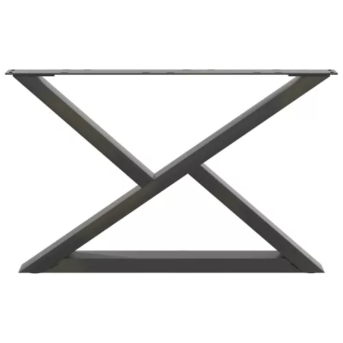  2 db antracitszürke acél dohányzóasztal láb 70 x (42-43,3) cm