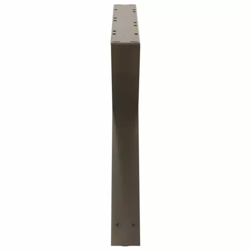  2 db natúr acél dohányzóasztal láb 70 x (42-43,3) cm acél