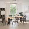  2 db fekete acél étkezőasztal láb 50 x (72-73,3) cm