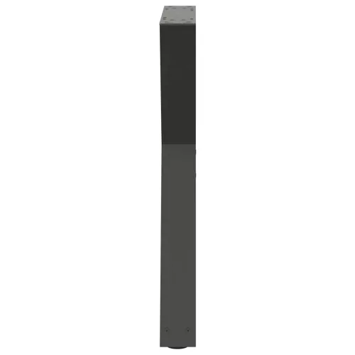  2 db antracitszürke acél étkezőasztalláb 50x(72-73,3) cm