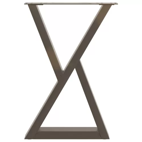  2 db natúr acél étkezőasztal láb 60 x (72-73,3) cm acél