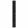  2 db fekete acél étkezőasztal láb 70 x (72-73,3) cm