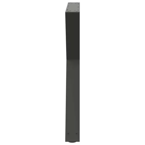  2 db antracitszürke acél étkezőasztalláb 70x(72-73,3) cm