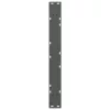  2 db antracitszürke acél étkezőasztalláb 70x(72-73,3) cm