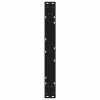  2 db fekete acél étkezőasztal láb 80 x (72-73,3) cm