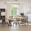  2 db antracitszürke acél étkezőasztalláb 80x(72-73,3) cm