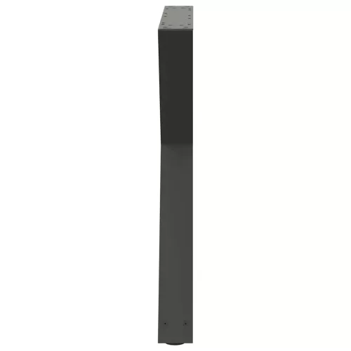  2 db antracitszürke acél étkezőasztalláb 80x(72-73,3) cm