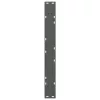  2 db antracitszürke acél étkezőasztalláb 80x(72-73,3) cm