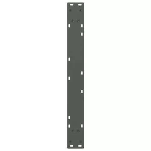  2 db antracitszürke acél étkezőasztalláb 80x(72-73,3) cm