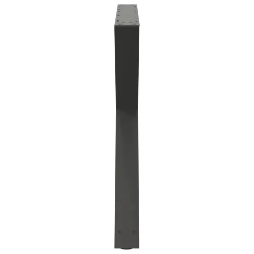  2 db antracitszürke acél étkezőasztalláb 90 x (72-73,3) cm