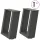  2 db antracitszürke, U alakú acél dohányzóasztal láb 30x(30-31) cm