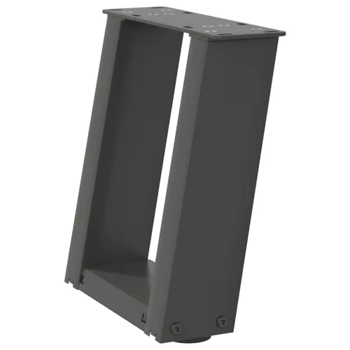 2 db antracitszürke, U alakú acél dohányzóasztal láb 30x(30-31) cm