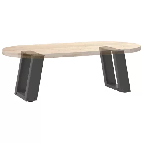  2 db antracitszürke, U alakú acél dohányzóasztal láb 30x(30-31) cm